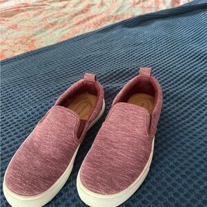 Maurices Pink Slip-On Sneakers Casual Comfort